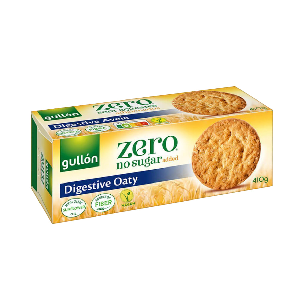 Gullón Zero Digestive Aveia (No Sugar Added - 410g