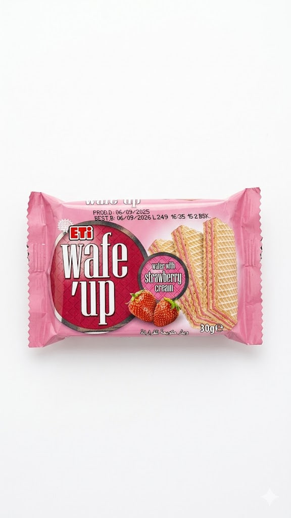 Eti Wafe Up Wafer with Strawberry Cream