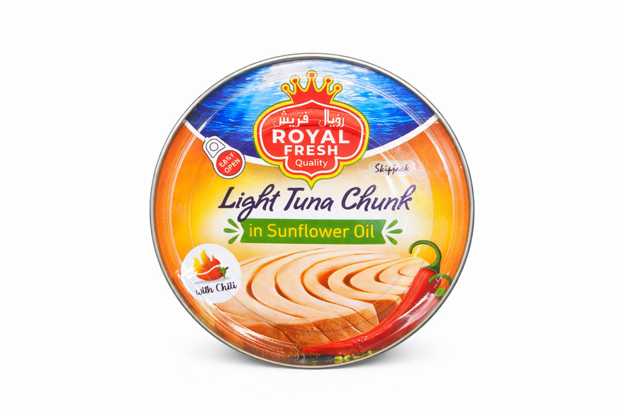 Royal Fresh Light Tuna in Sunflower Oil with Chili 170g