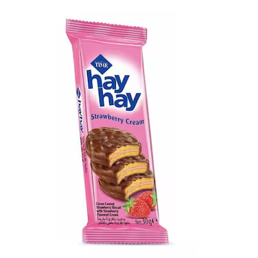 Hay Hay Cocoa Coated Strawberry Biscuit