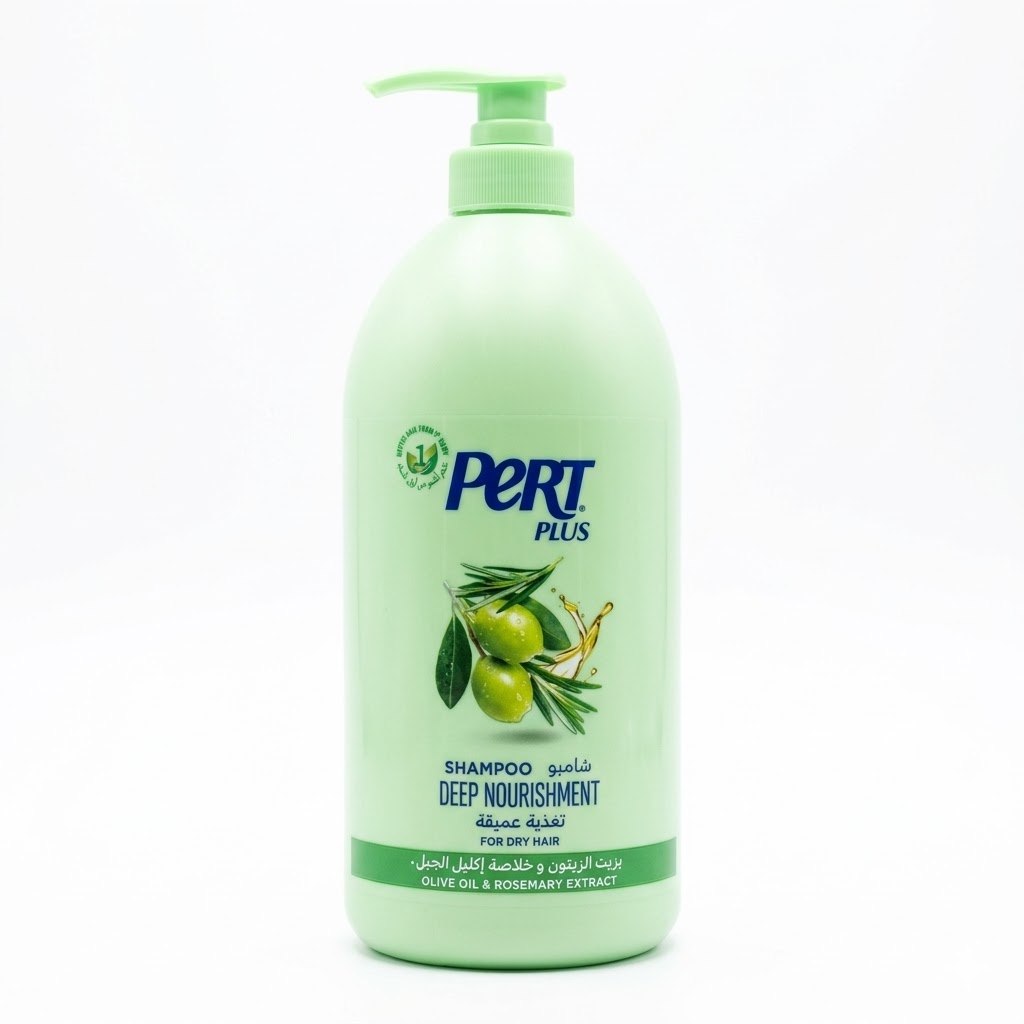 Pert Plus Shampoo Deep Nourishment for dry hair, with Olive Oil & Rosemary extract, 1L.