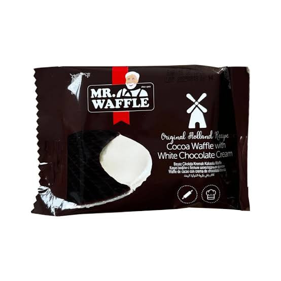 Waffle Cocoa Waffle with White Chocolate