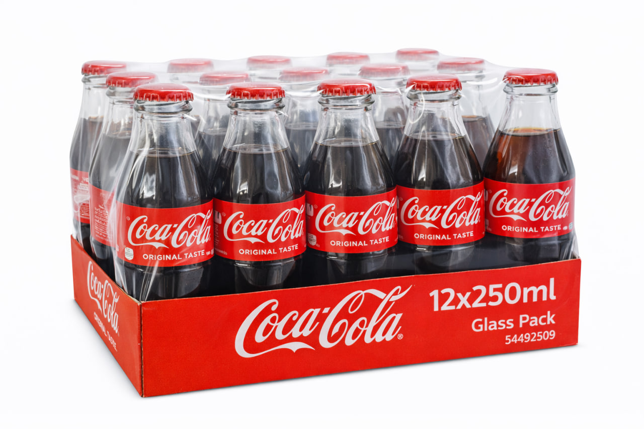 Coca-Cola Original Taste 12x250ml Glass Pack