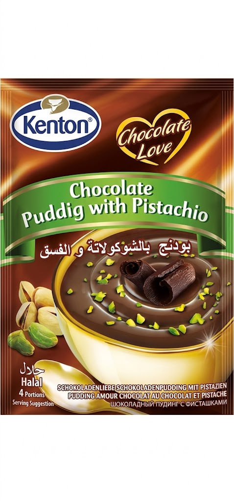 Kenton Chocolate Pudding with Pistachio 100g