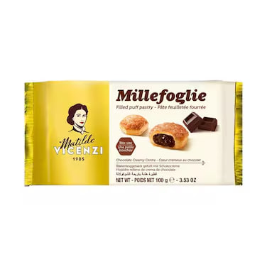 Millefoglie with Chocolate Creamy Centre