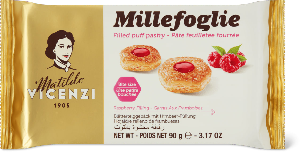 Matilde Vicenzi Millefoglie with Raspberry Filling