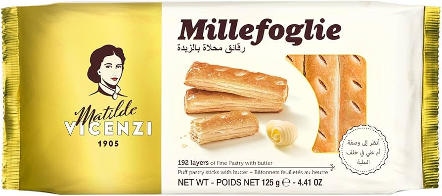 Millefoglie Puff Pastry Sticks with Butter