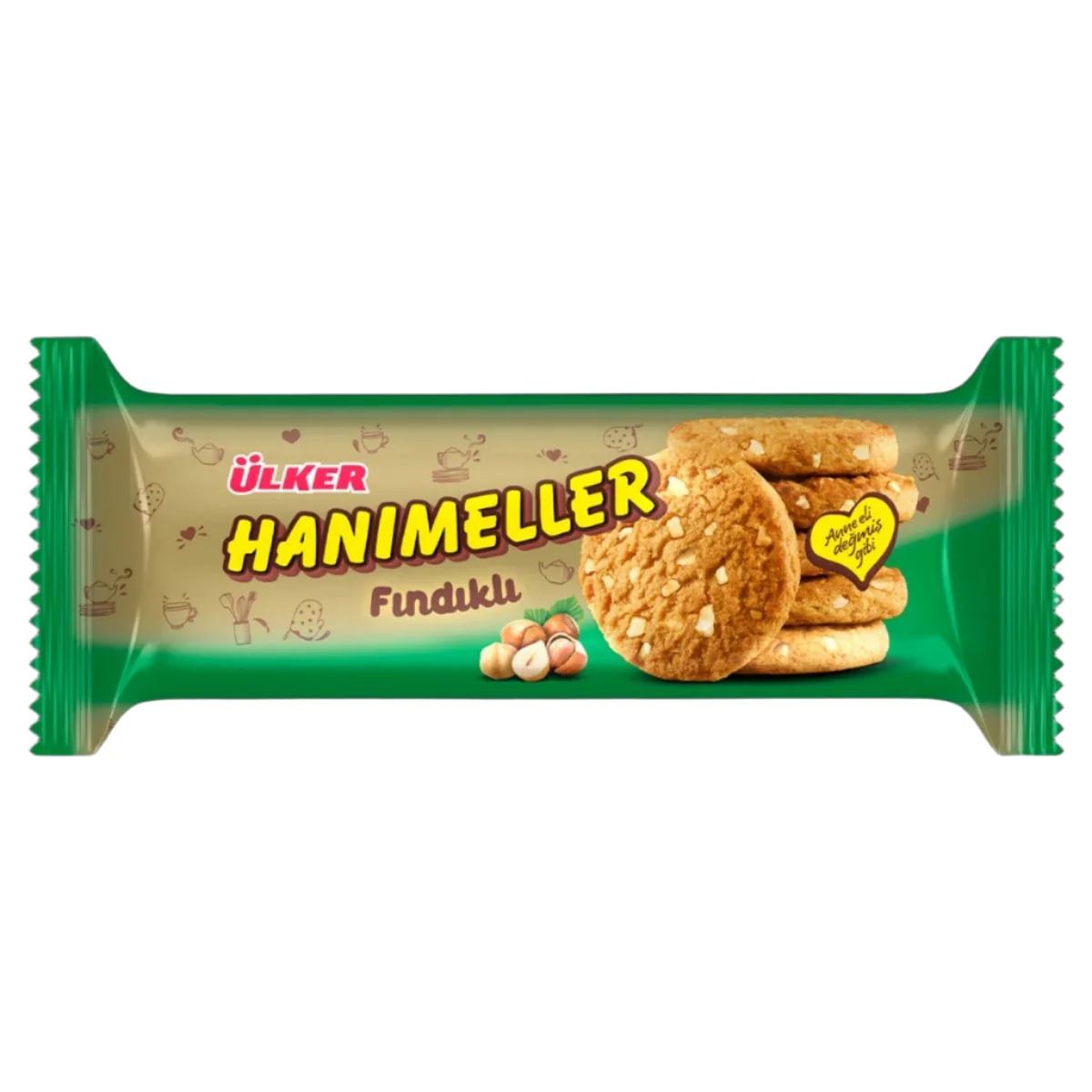Ülker Hanımeller Roasted Hazelnut Cookies