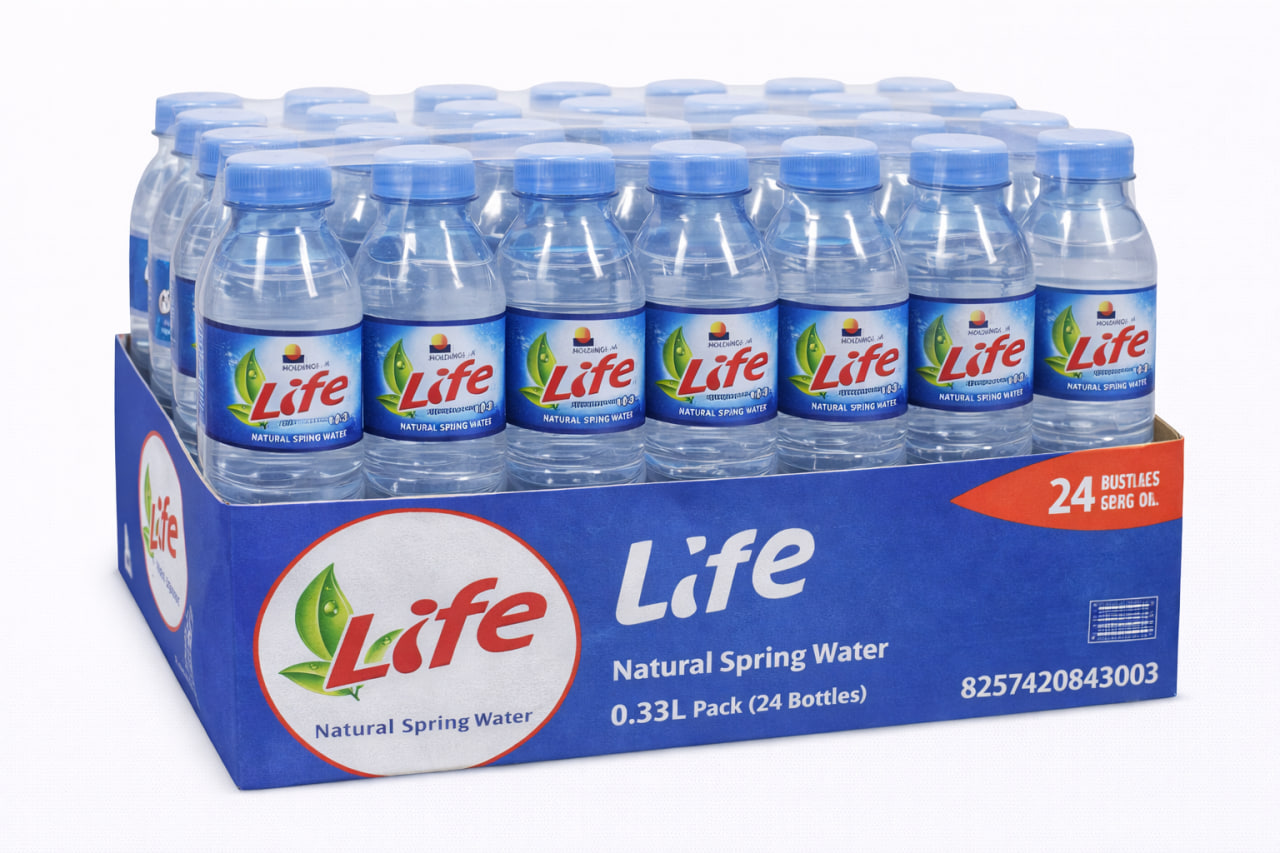 Life Natural Spring Water 0.33L Pack (24 Bottles)