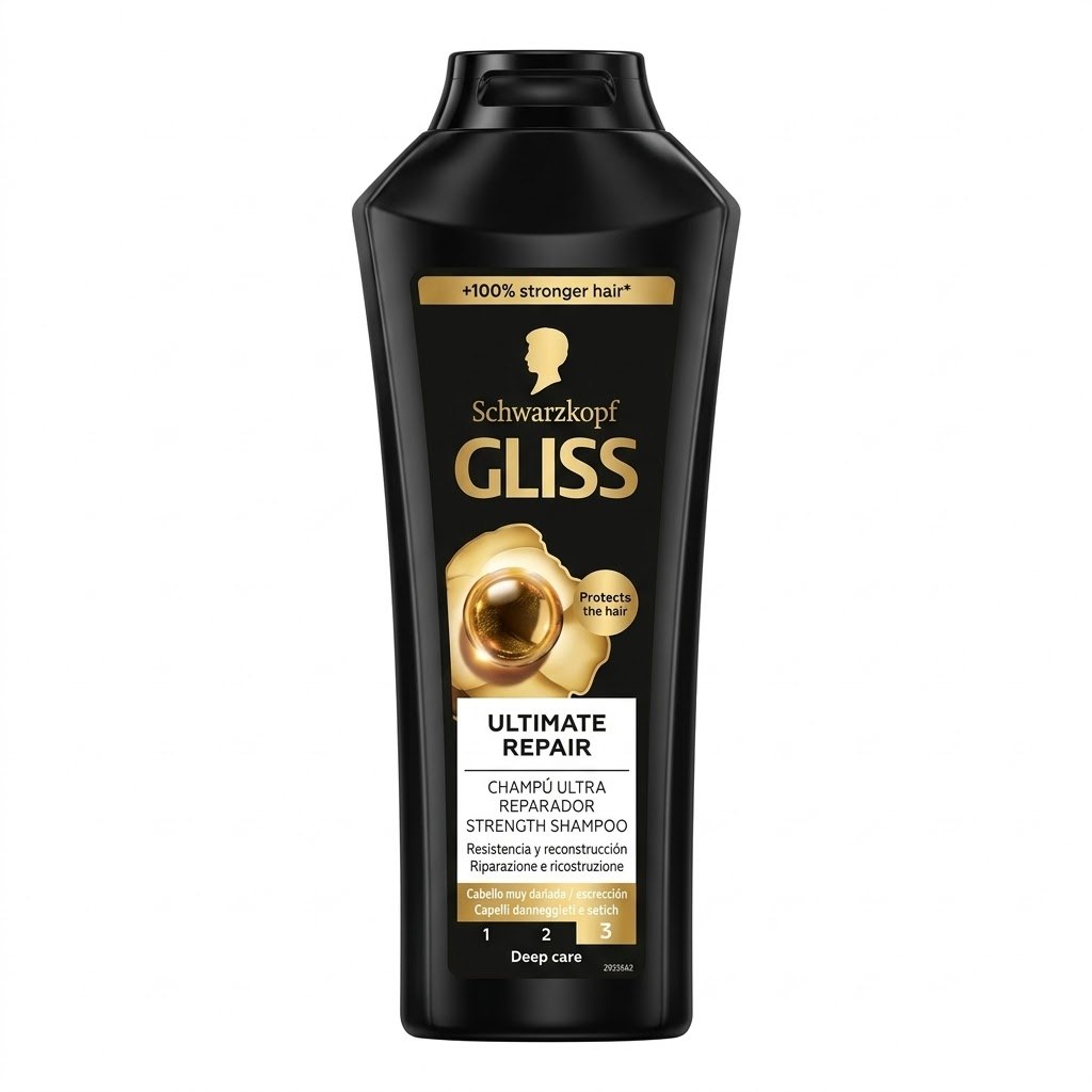 Schwarzkopf Gliss Ultimate Repair Strength Shampoo, 400ml.