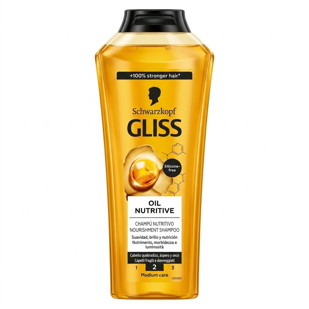 Schwarzkopf Gliss Oil Nutritive Nourishment Shampoo 400ml.