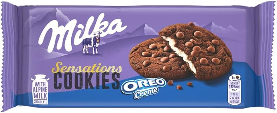 Milka Sensations Cookies with Oreo Creme