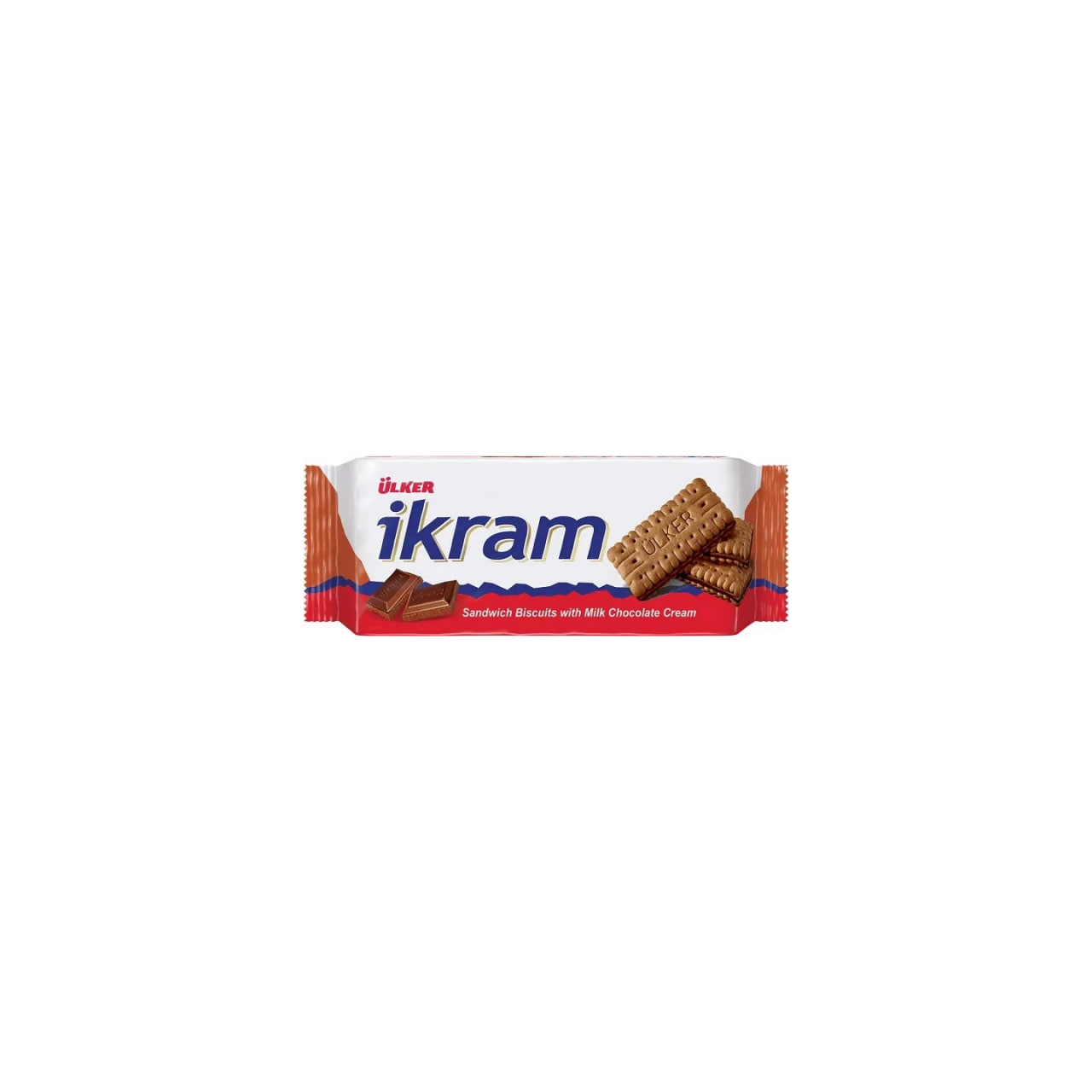 Ülker Ikram Sandwich Biscuits with Milk Chocolate Cream