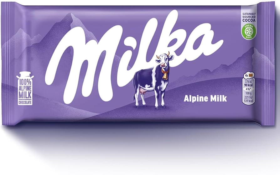 Milka Alpine Milk Chocolate 90g