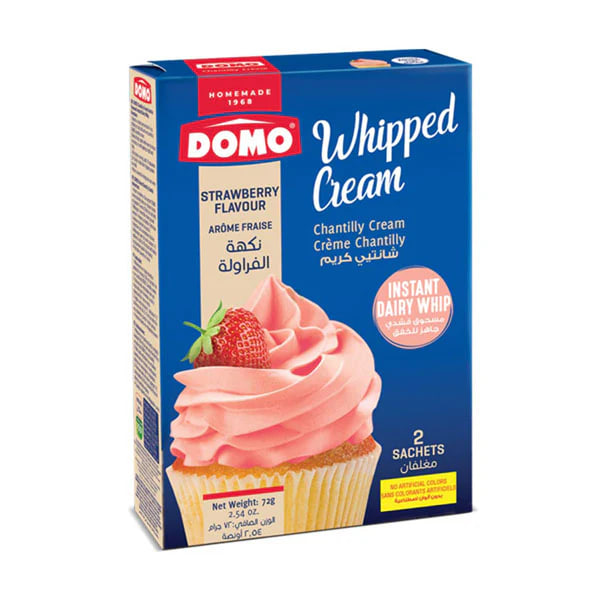 Domo Strawberry Whipped Cream 72g