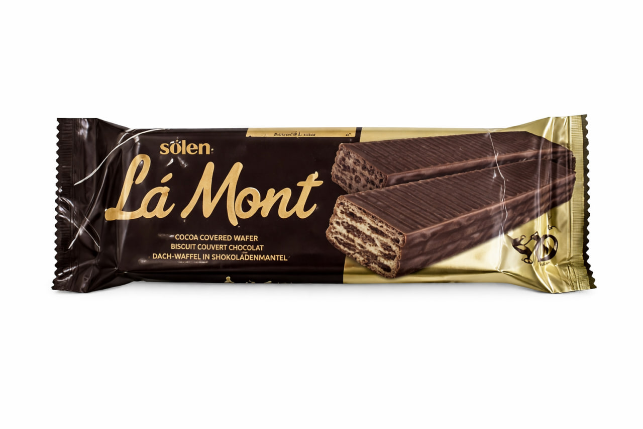 : Şölen La Mont Cocoa Coated Wafer with Cocoa Cream