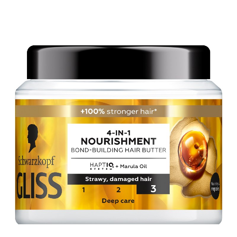 Schwarzkopf Gliss 4-in-1 Nutriente Bond-Building Hair Mask Volume 400ml