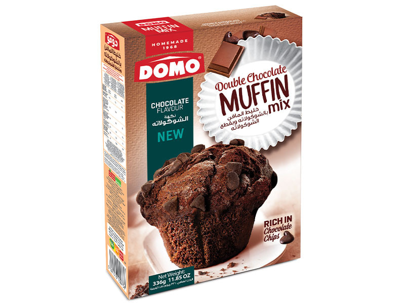 Domo Double Chocolate Muffin Mix 500g
