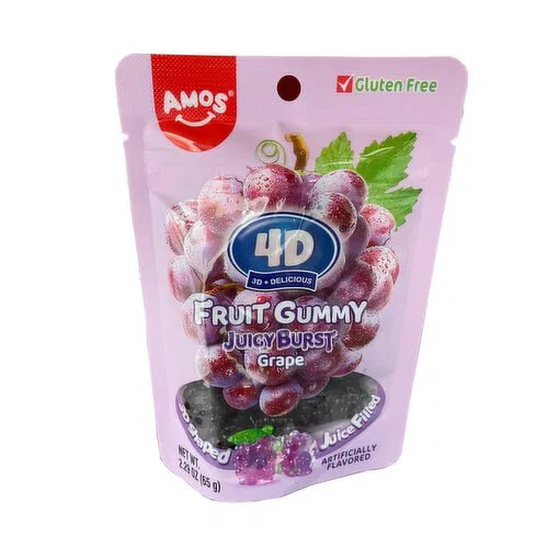 Amos 4D Fruit Gummy Grape Burst