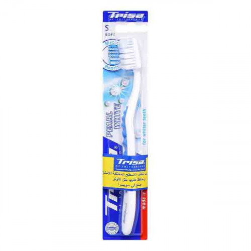 Trisa Pearl White Soft Toothbrush