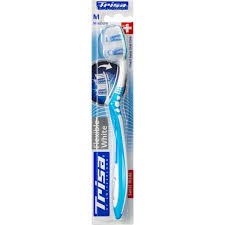 Trisa Flexible White Medium Toothbrush
