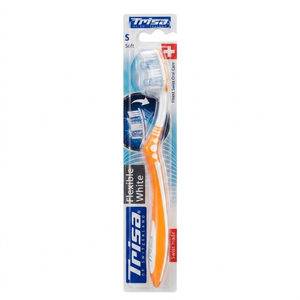 Trisa Flexible White Soft Toothbrush