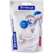 Trisa Professional Floss Picks 2-in-1