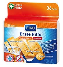 FIGO Erste Hilfe Wundpflaster Standard - 36 Pieces