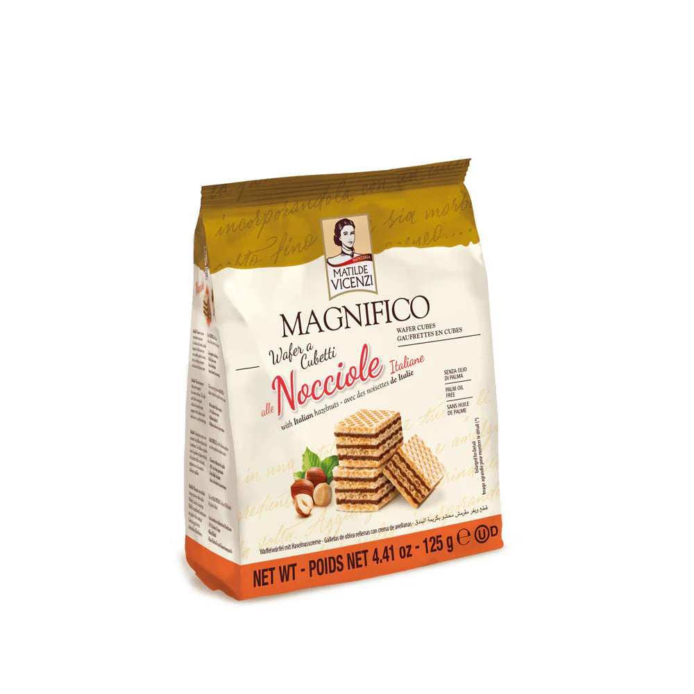 Matilde Vicenzi - MAGNIFICO Wafer Cubes (Hazelnut)125gram