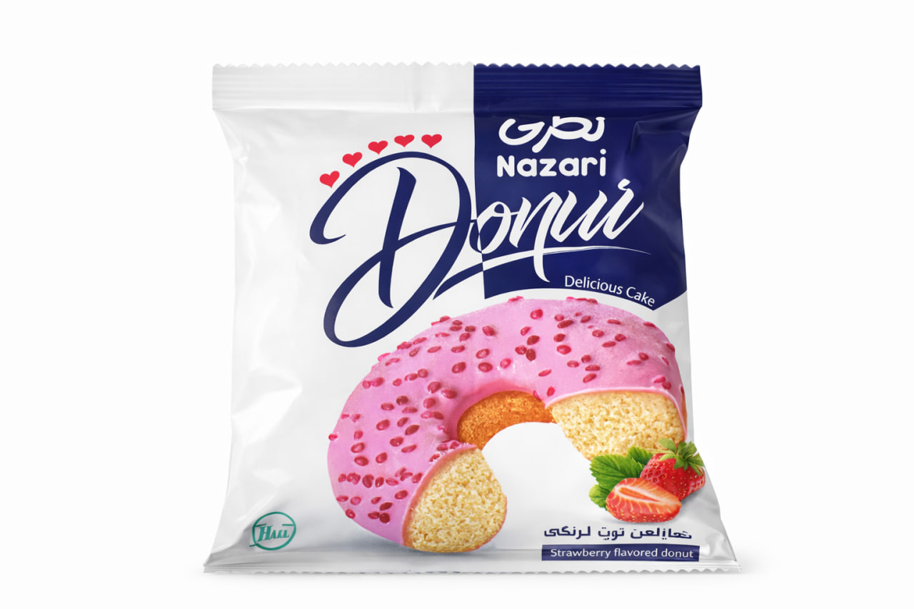 Nazari Donut Strawberry Flavor Cake