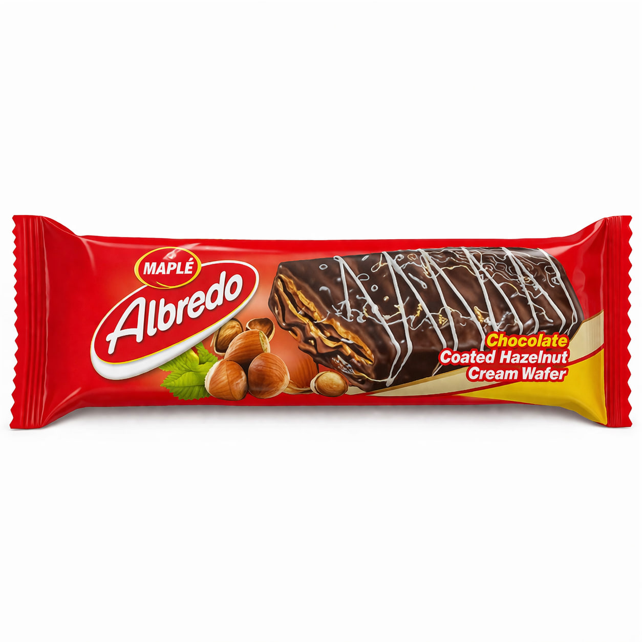 Maple Albredo Chocolate Coated Hazelnut Cream Wafer