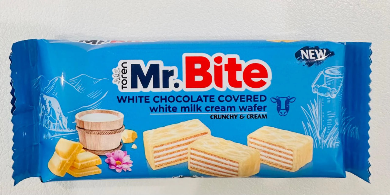 Toren Mr. Bite White Chocolate Covered Wafer