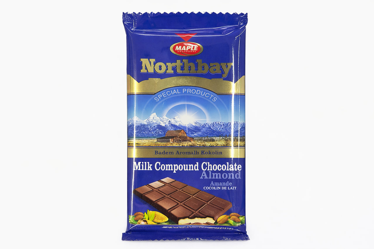 Maple Northbay Milk Compound Chocolate Almond