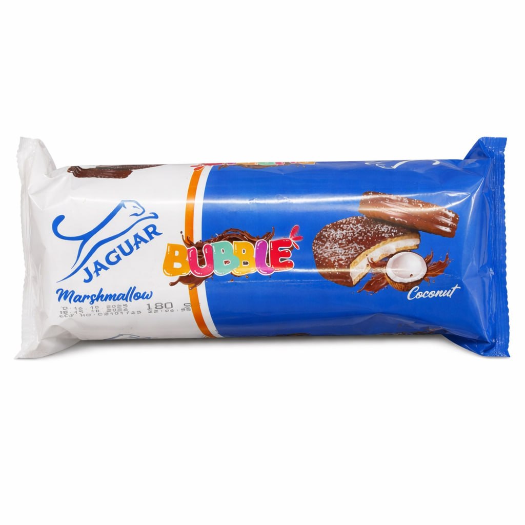 Jaguar Bubble Marshmallow Coconut Biscuit
