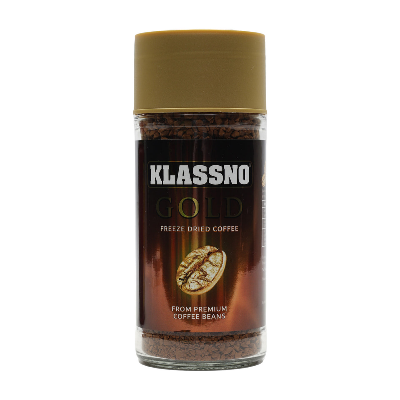 Klassno Gold Freeze Dried Instant Coffee 100g