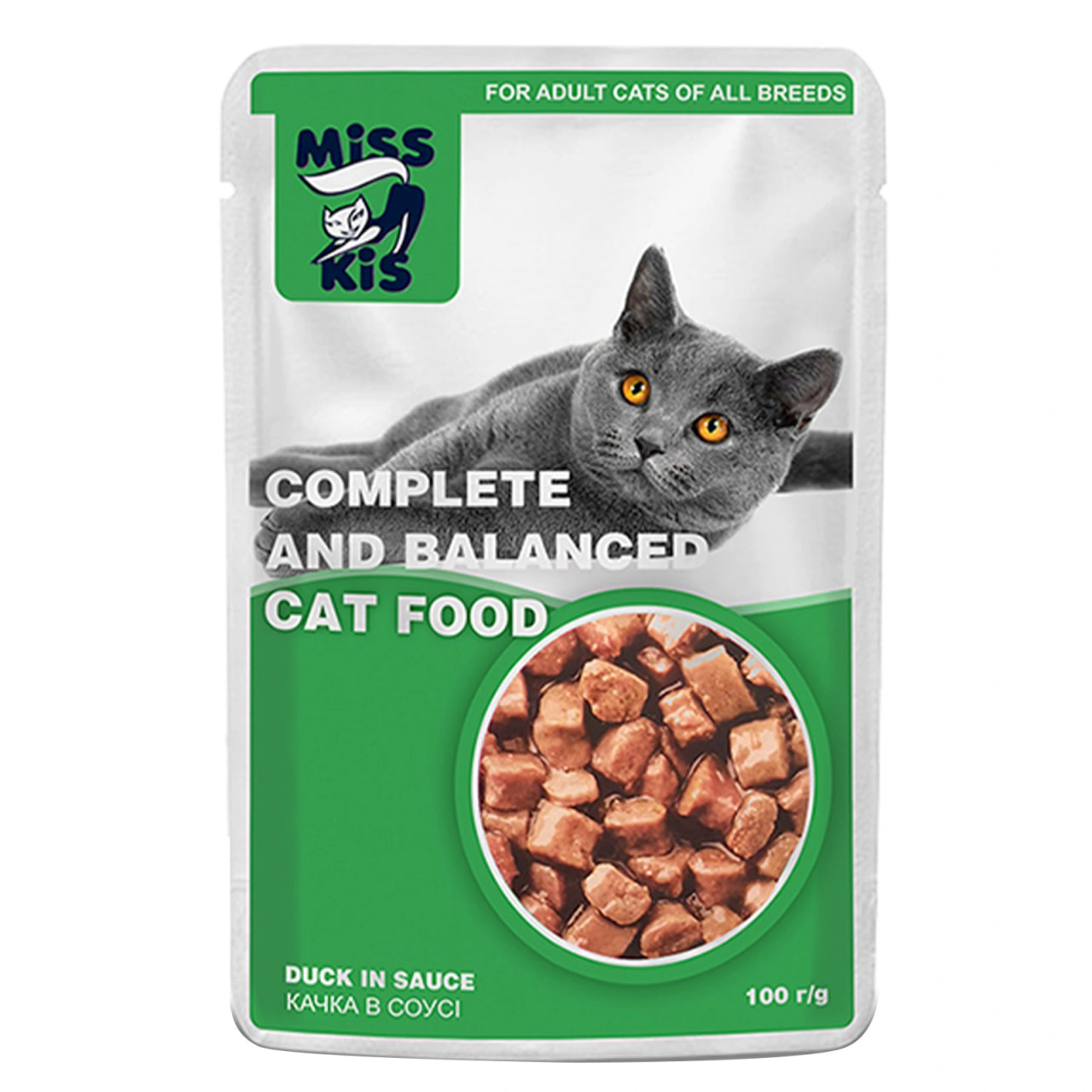 Miss Kis Complete and Balanced Cat Food Duck in Sauce