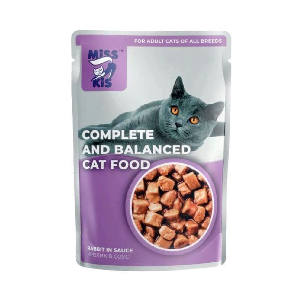 Miss Kis Complete and Balanced Cat Food Rabbit in Sauce