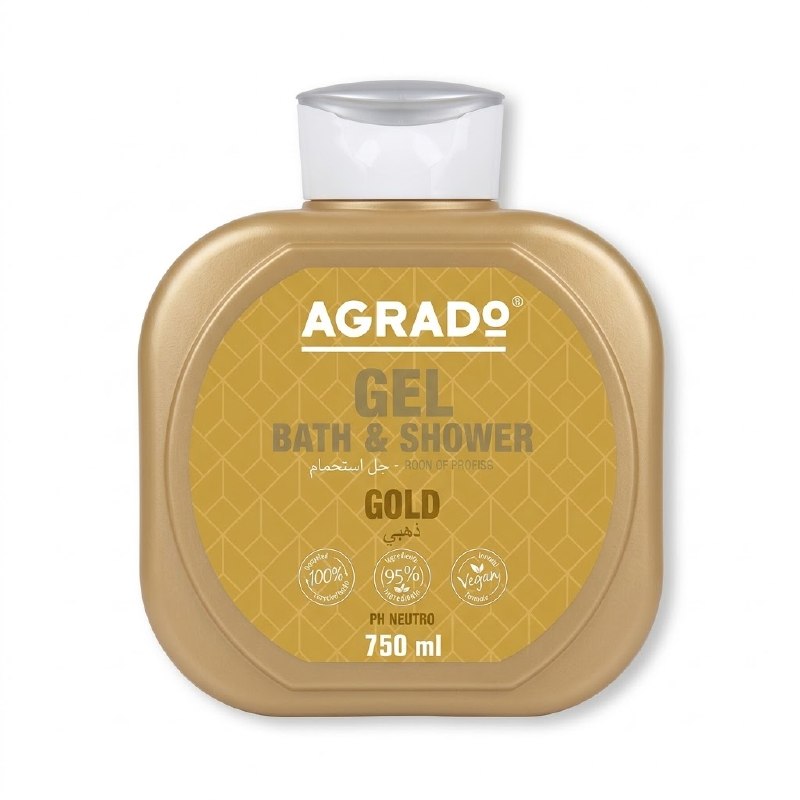 Agrado Gold Bath & Shower Gel 750ml