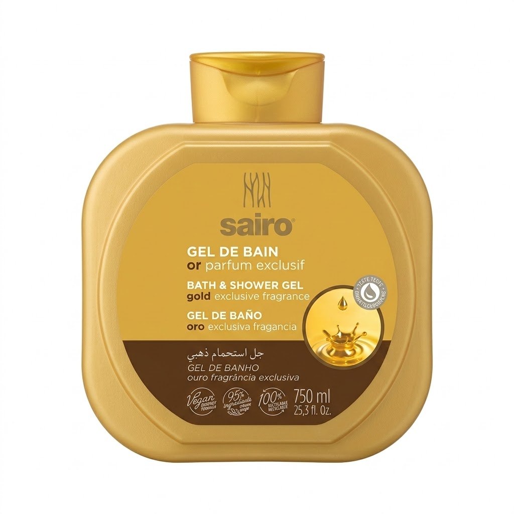 Sairo Gold Bath & Shower Gel 750ml