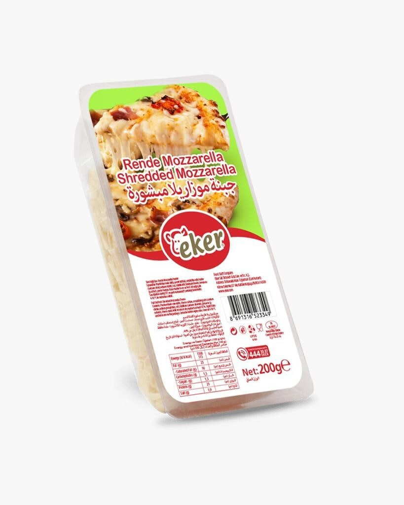 Eker Shredded Mozzarella Cheese 200g