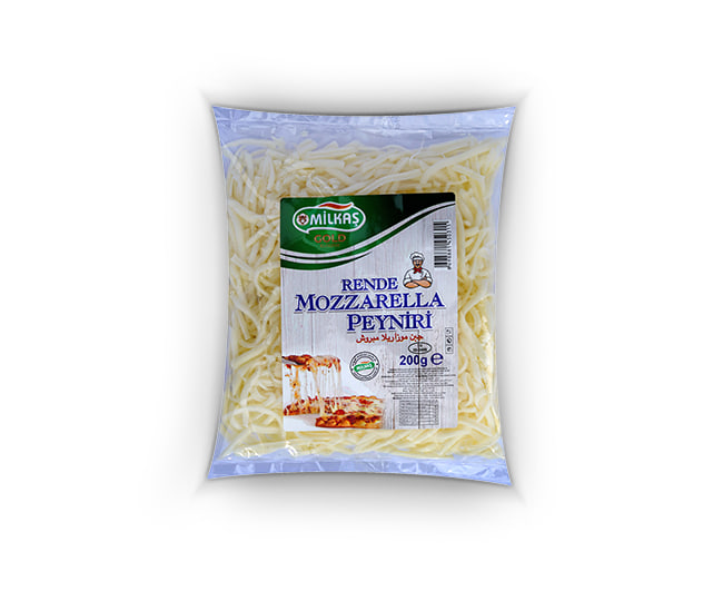 Milkaş Gold Shredded Mozzarella Cheese200g
