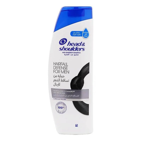 Head & Shoulders Hairfall Defense for Men Anti-Dandruff Shampoo 400ml