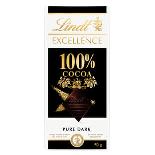 Lindt Excellence 100% Cocoa Pure Cocoa 50g