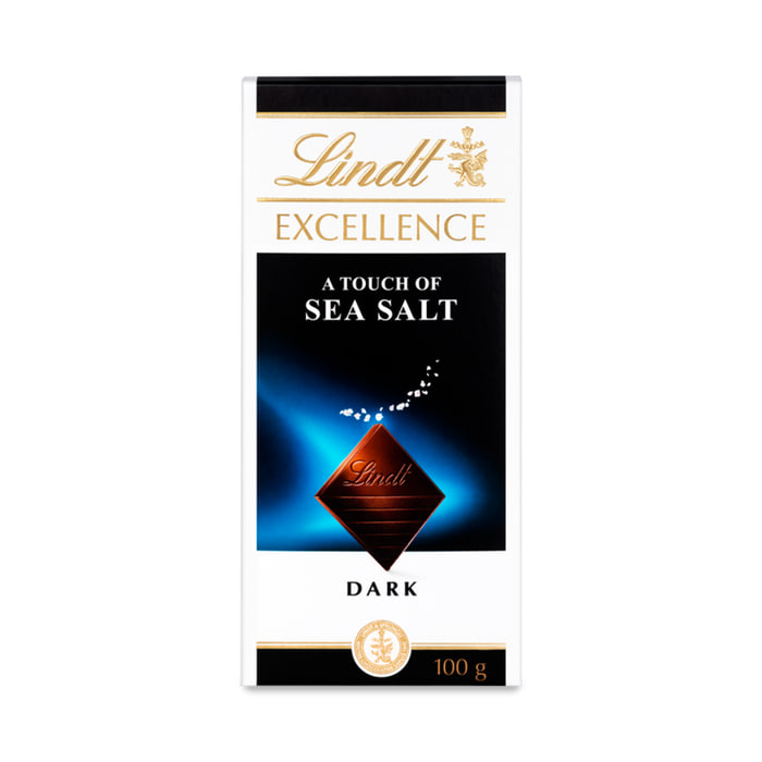 Lindt Excellence Dark Chocolate A Touch of Sea Salt100g