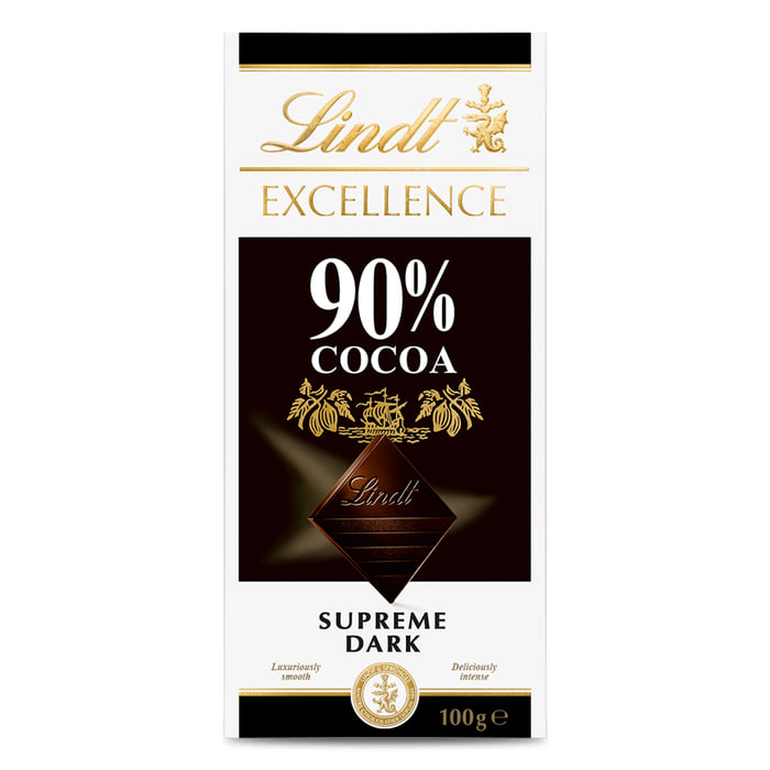 Lindt Excellence Supreme Dark 90% Cocoa100g