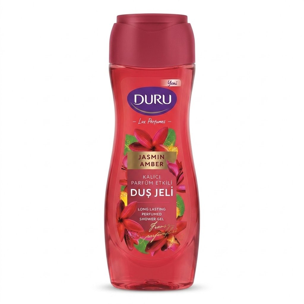 Duru Lux Perfumes Long Lasting Perfumed Shower Gel with Jasmine & Amber 450ml