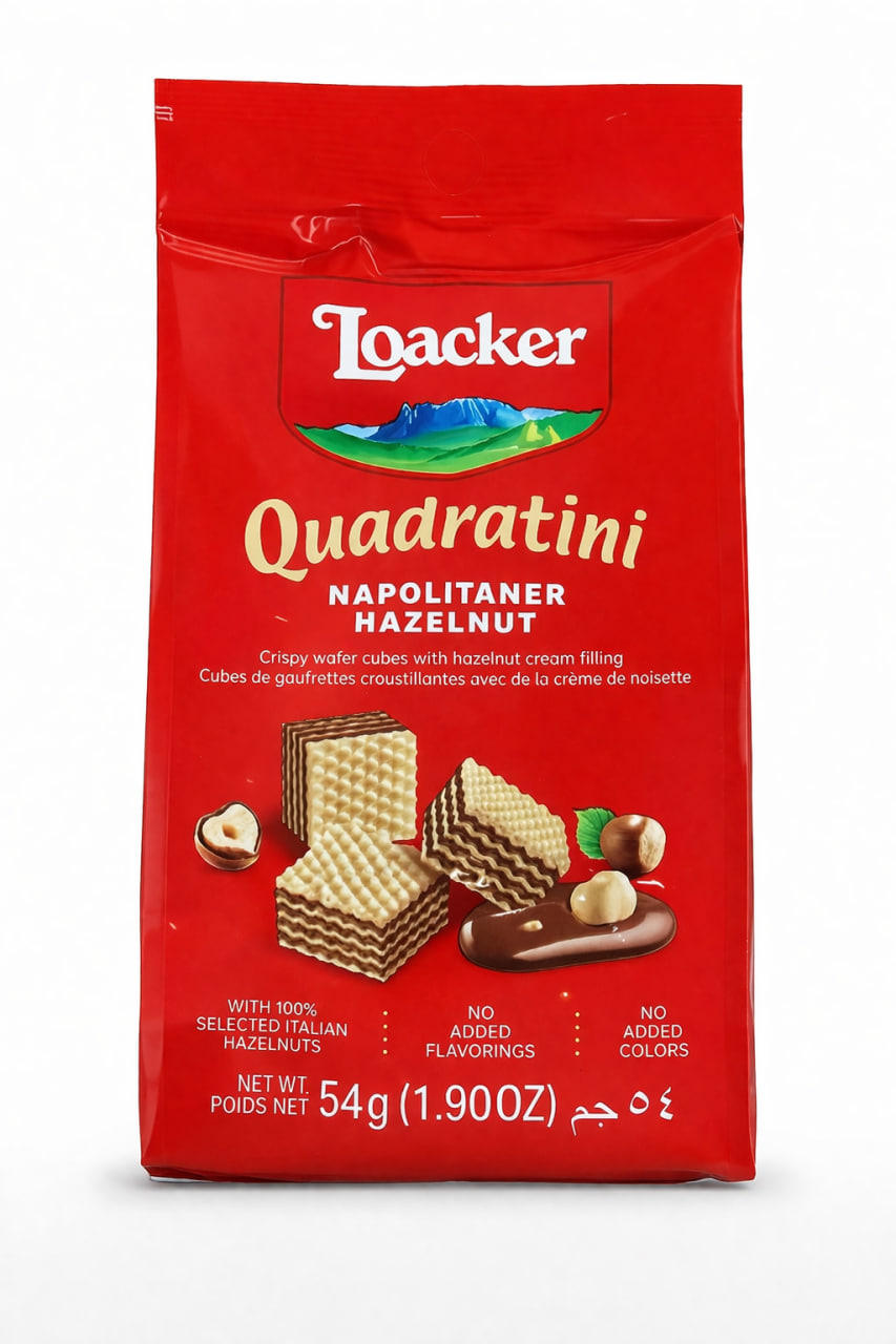 Loacker Quadratini Napolitaner Hazelnut 54g