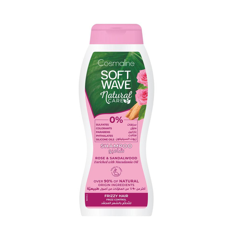 Cosmaline Soft Wave Natural Care Rose & Sandalwood Shampoo 400ml