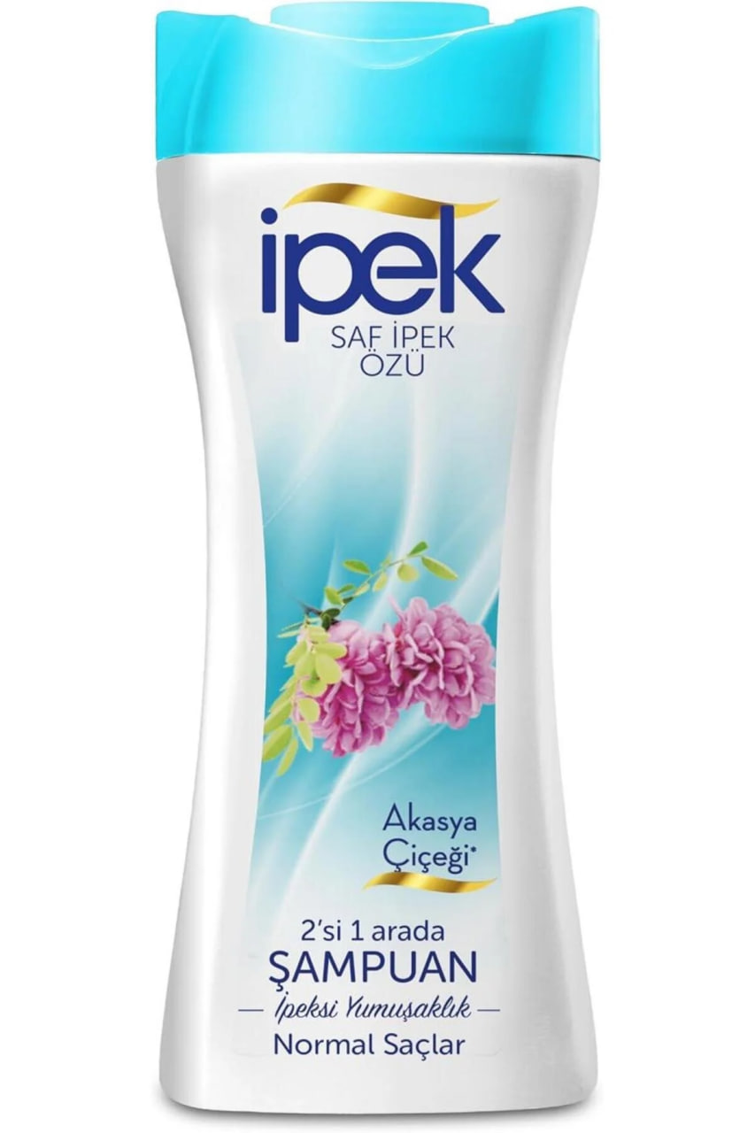 Ipek Silk Extract Acacia Flower 2 in 1 Shampoo 600ml