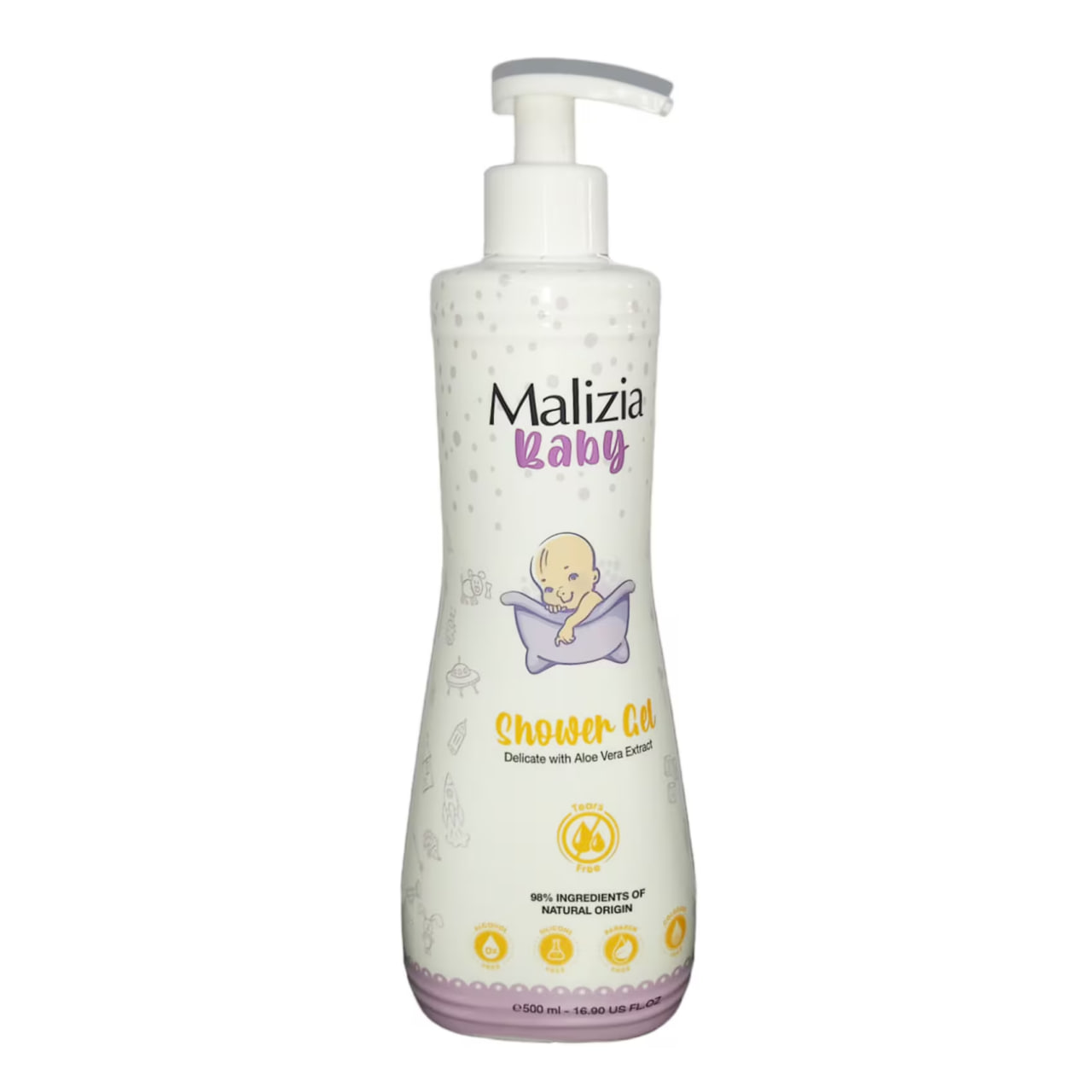 Malizia Baby Shower Gel Aloe Vera 500ml